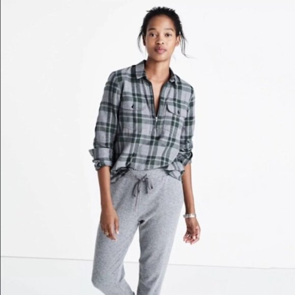 Madewell Pop-Over Flannel Top - Picture 2 of 16